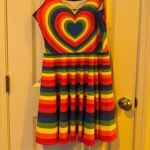 Rainbow Heart Dress- Excellent Condition worn only once